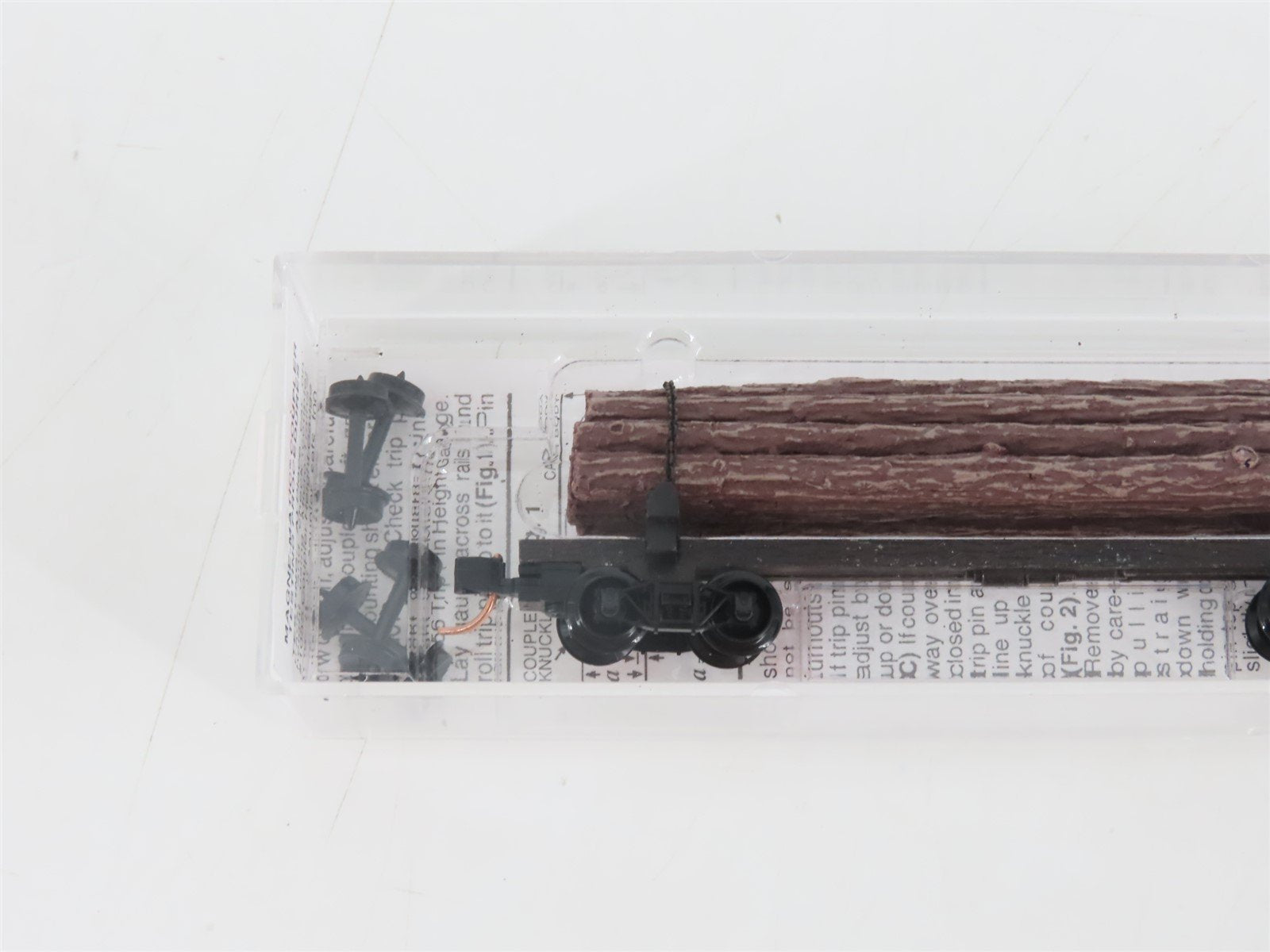 N Scale Micro-Trains MTL 113020 40' Skeleton Log Car w/ Log Load