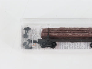 N Scale Micro-Trains MTL 113020 40' Skeleton Log Car w/ Log Load