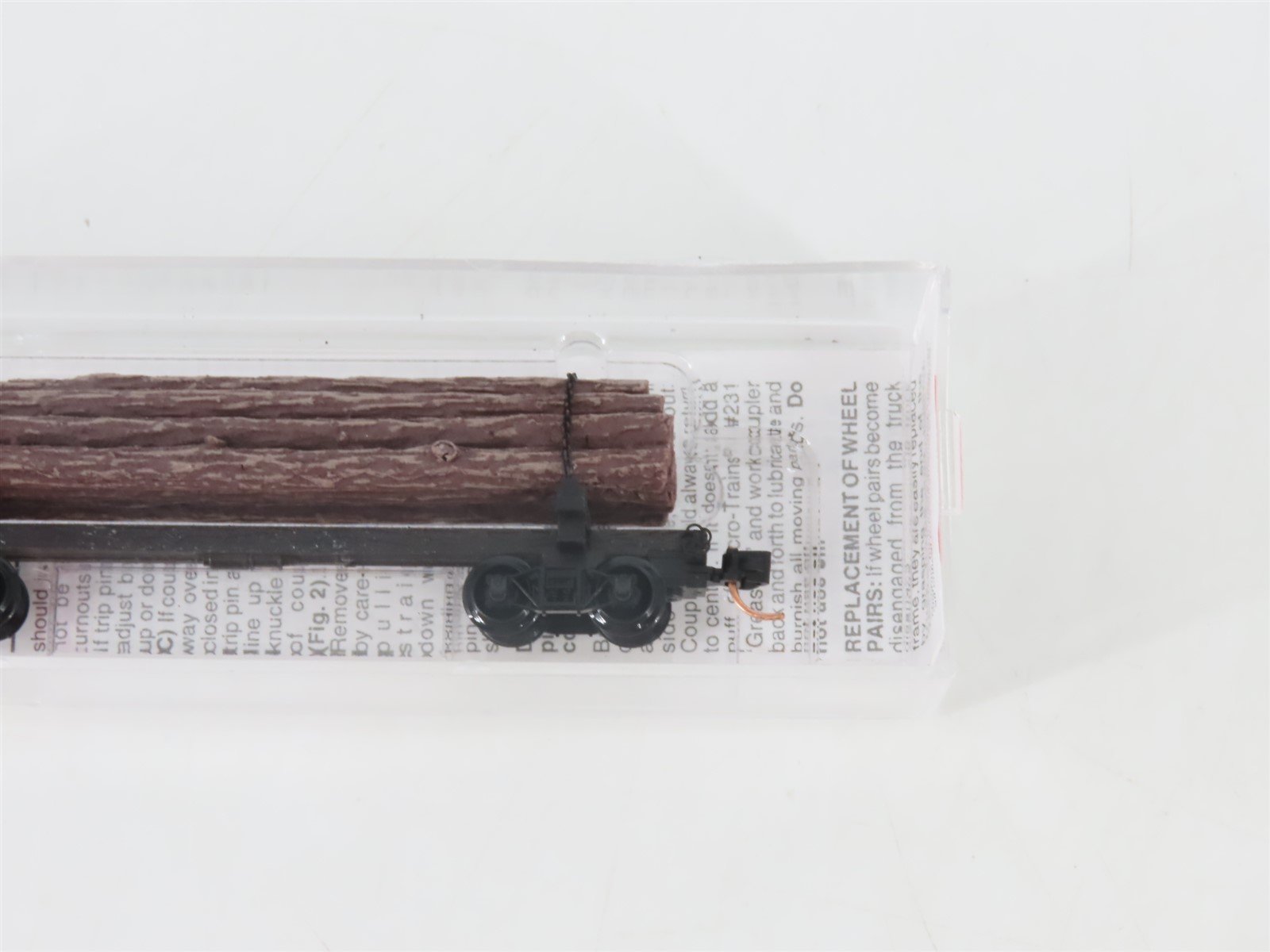 N Scale Micro-Trains MTL 113020 40' Skeleton Log Car w/ Log Load