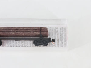 N Scale Micro-Trains MTL 113020 40' Skeleton Log Car w/ Log Load