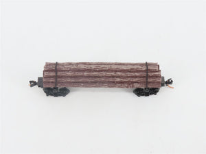 N Scale Micro-Trains MTL 113020 40' Skeleton Log Car w/ Log Load