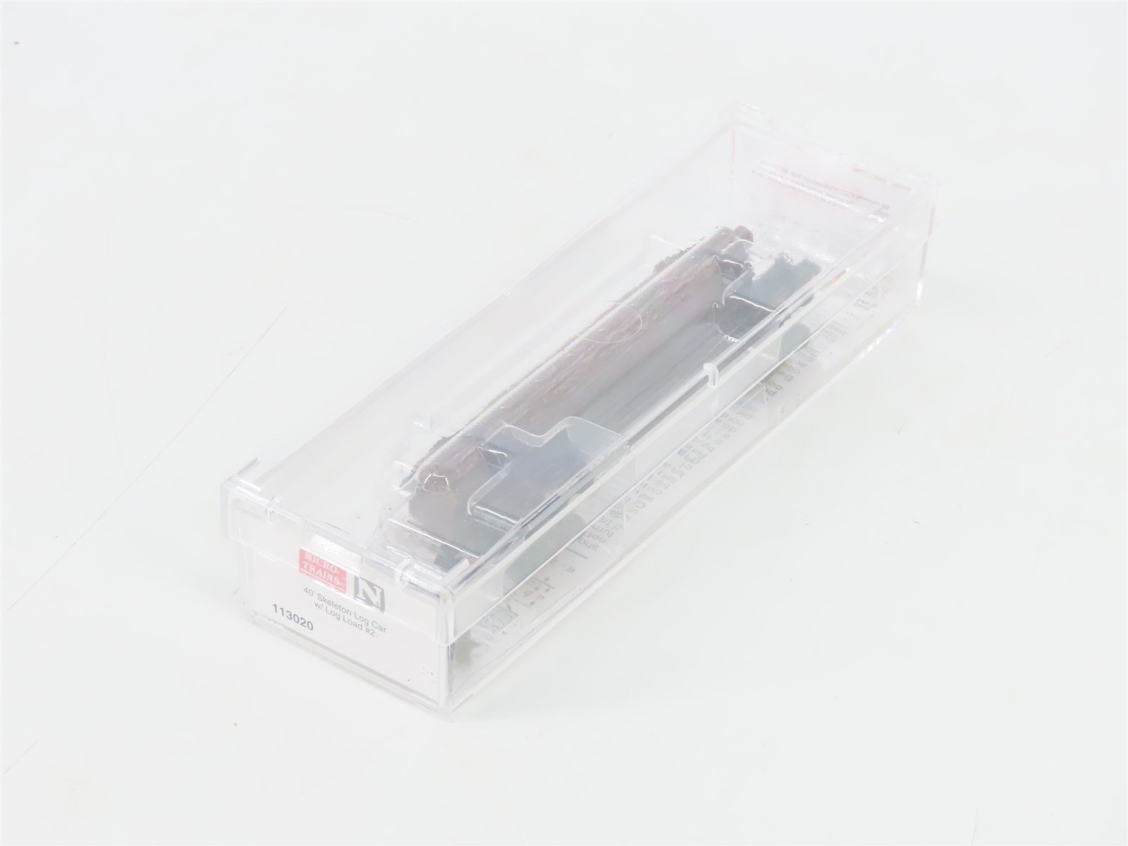 N Scale Micro-Trains MTL 113020 40' Skeleton Log Car w/ Log Load