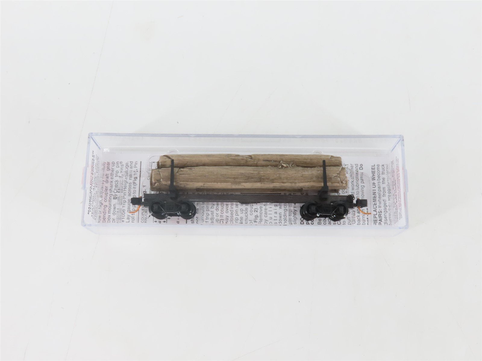N Scale Micro-Trains MTL 11400060 40' Modern Log Car w/ Uprights & Log Load
