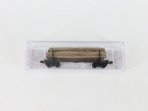 N Scale Micro-Trains MTL 11400060 40' Modern Log Car w/ Uprights & Log Load