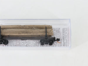 N Scale Micro-Trains MTL 11400060 40' Modern Log Car w/ Uprights & Log Load