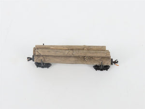 N Scale Micro-Trains MTL 11400060 40' Modern Log Car w/ Uprights & Log Load