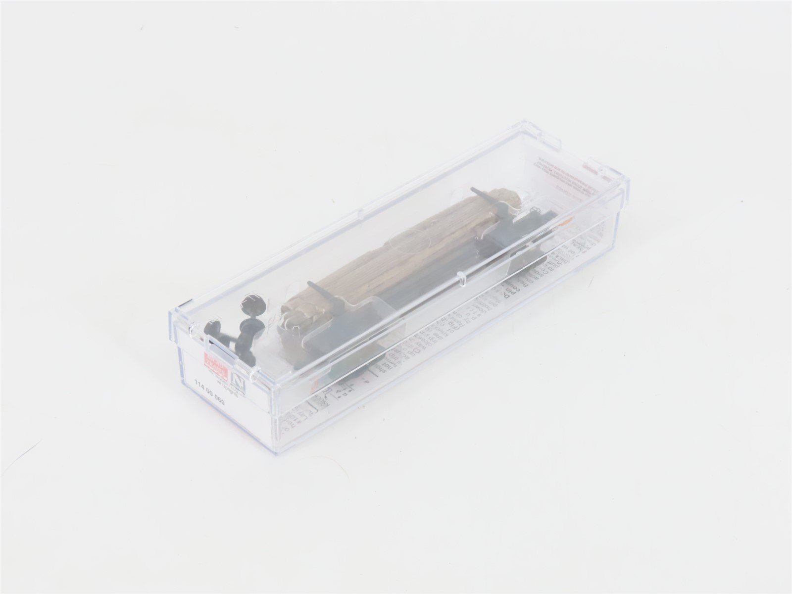 N Scale Micro-Trains MTL 11400060 40' Modern Log Car w/ Uprights & Log Load