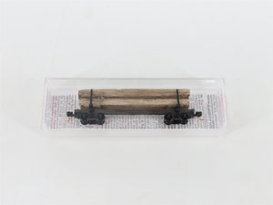 N Scale Micro-Trains MTL 11400050 40' Modern Log Car w/ Uprights & Log Load
