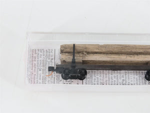 N Scale Micro-Trains MTL 11400050 40' Modern Log Car w/ Uprights & Log Load