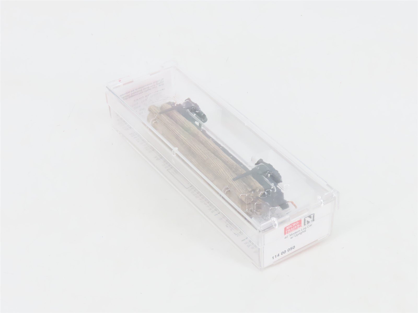 N Scale Micro-Trains MTL 11400050 40' Modern Log Car w/ Uprights & Log Load