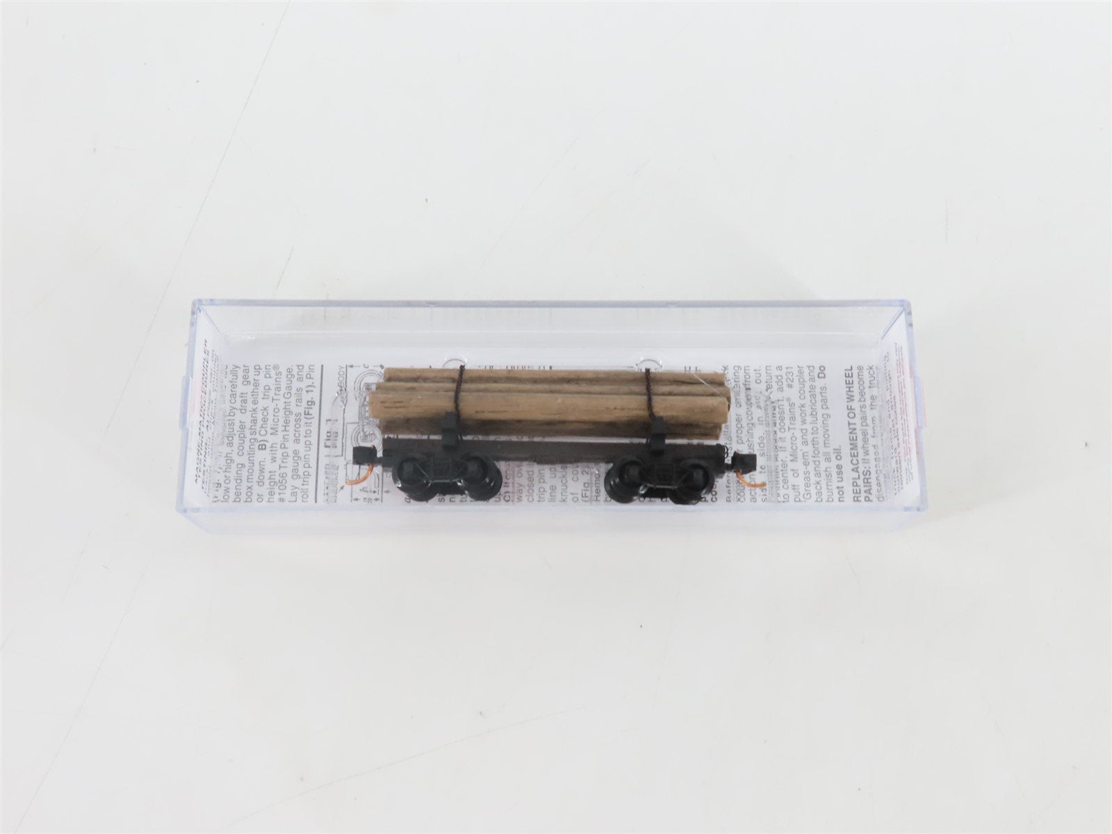 N Scale Micro-Trains MTL 11300530 30' Skeleton Log Car w/ Log Load