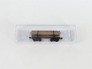 N Scale Micro-Trains MTL 11300530 30' Skeleton Log Car w/ Log Load