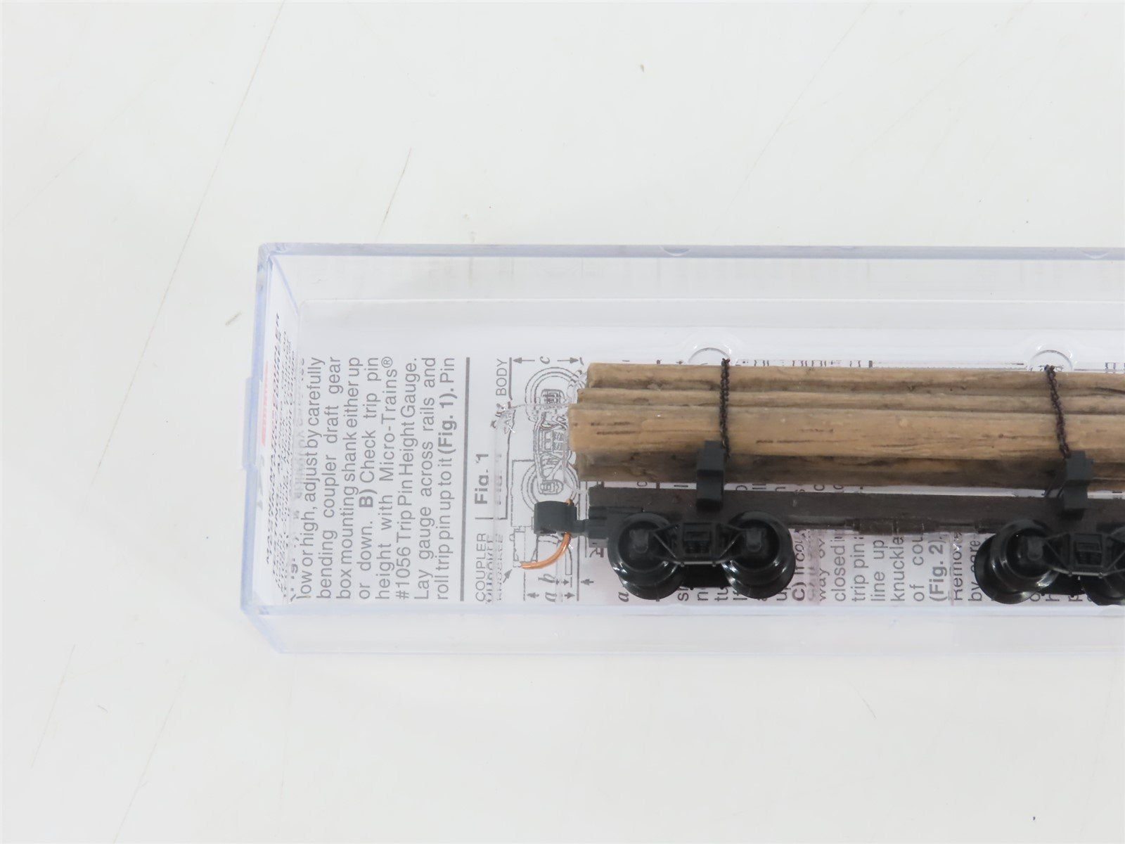 N Scale Micro-Trains MTL 11300530 30' Skeleton Log Car w/ Log Load