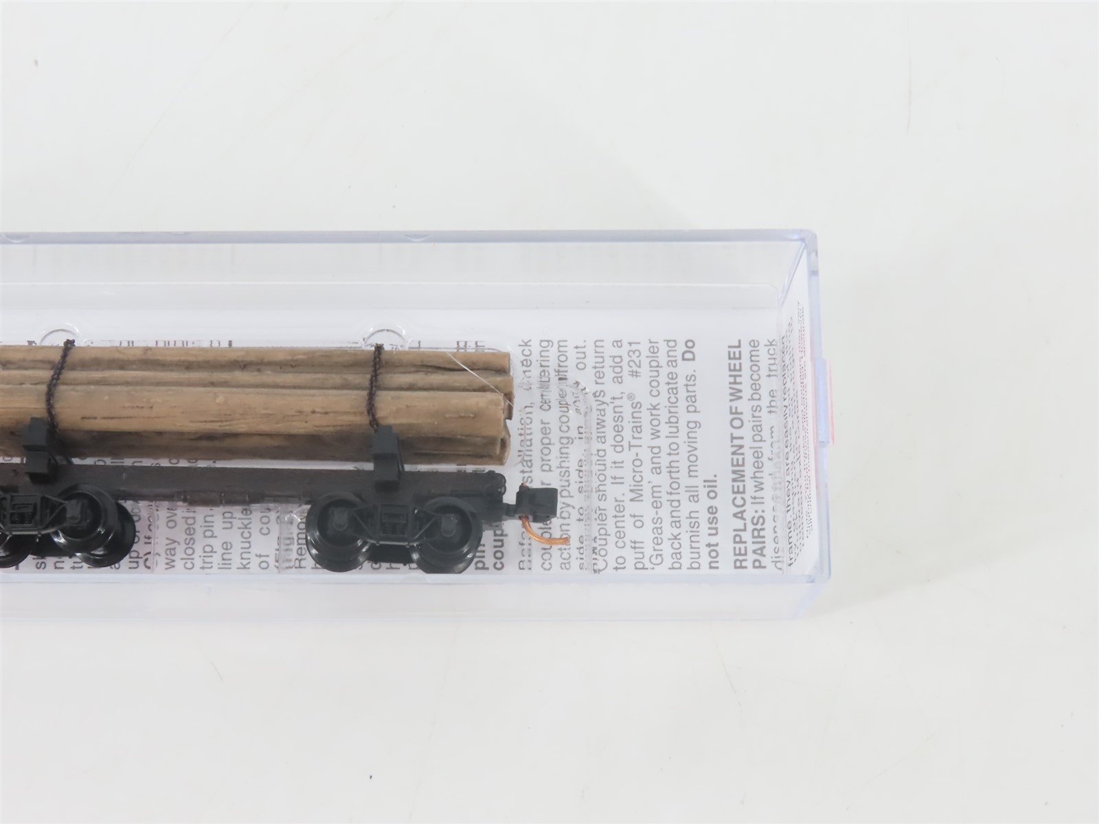 N Scale Micro-Trains MTL 11300530 30' Skeleton Log Car w/ Log Load