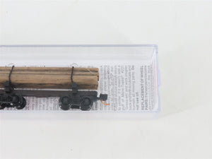 N Scale Micro-Trains MTL 11300530 30' Skeleton Log Car w/ Log Load