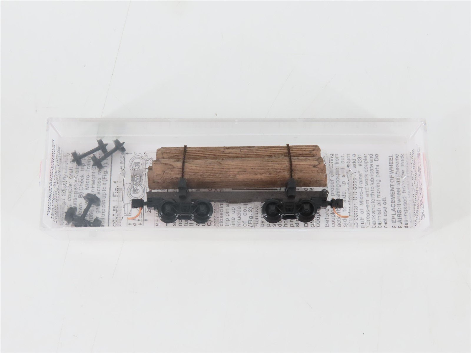 N Scale Micro-Trains MTL 113520 30' Skeleton Log Car w/ Log Load