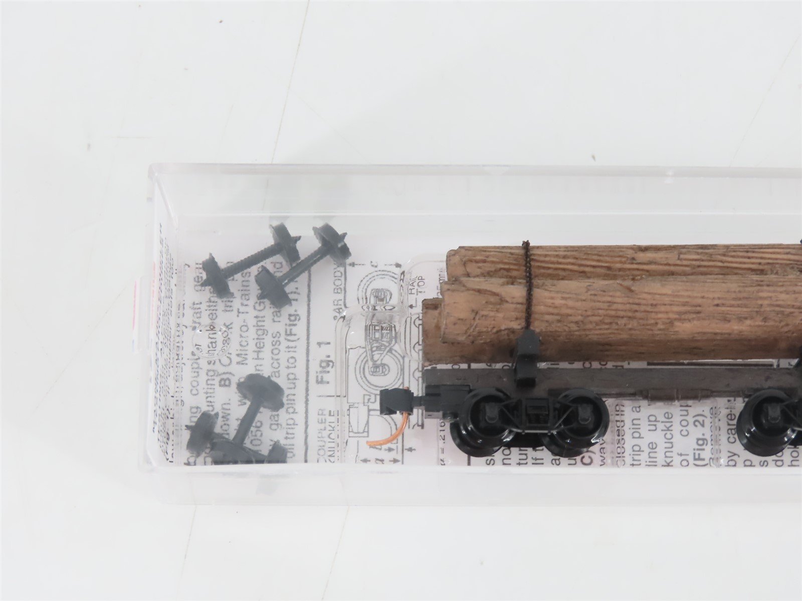N Scale Micro-Trains MTL 113520 30' Skeleton Log Car w/ Log Load