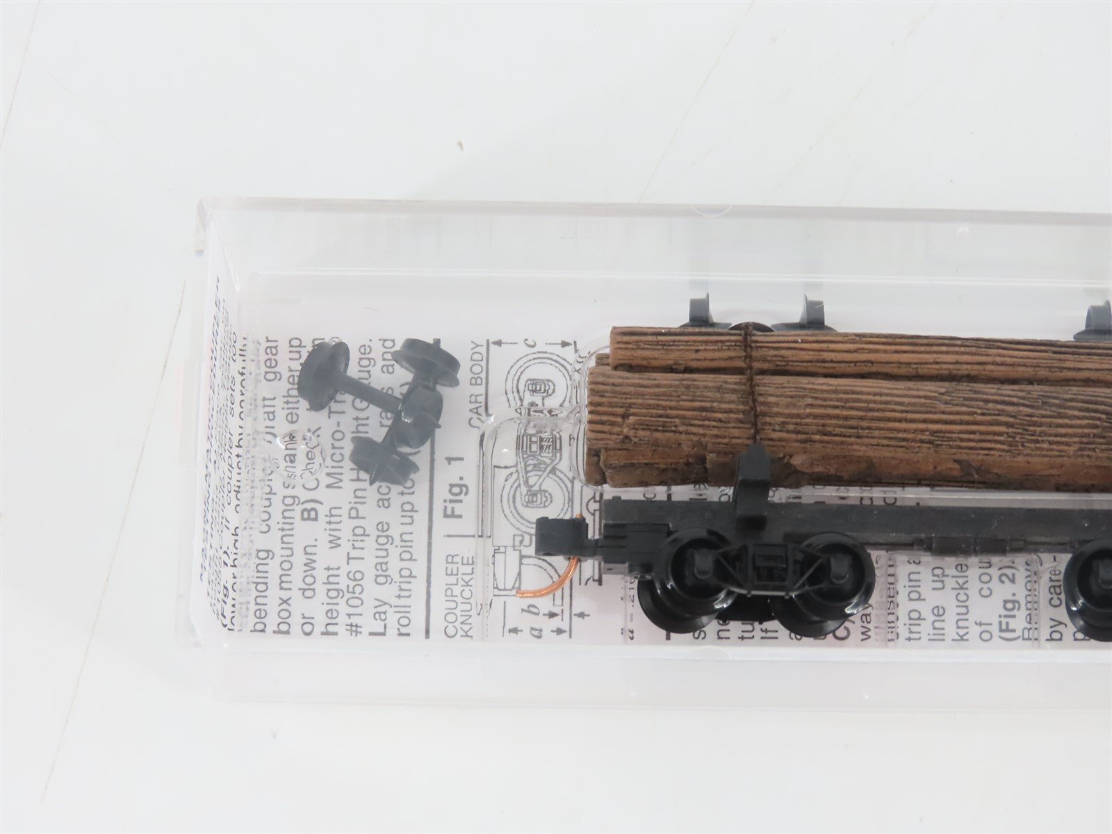N Scale Micro-Trains MTL 113510 30' Skeleton Log Car w/ Log Load