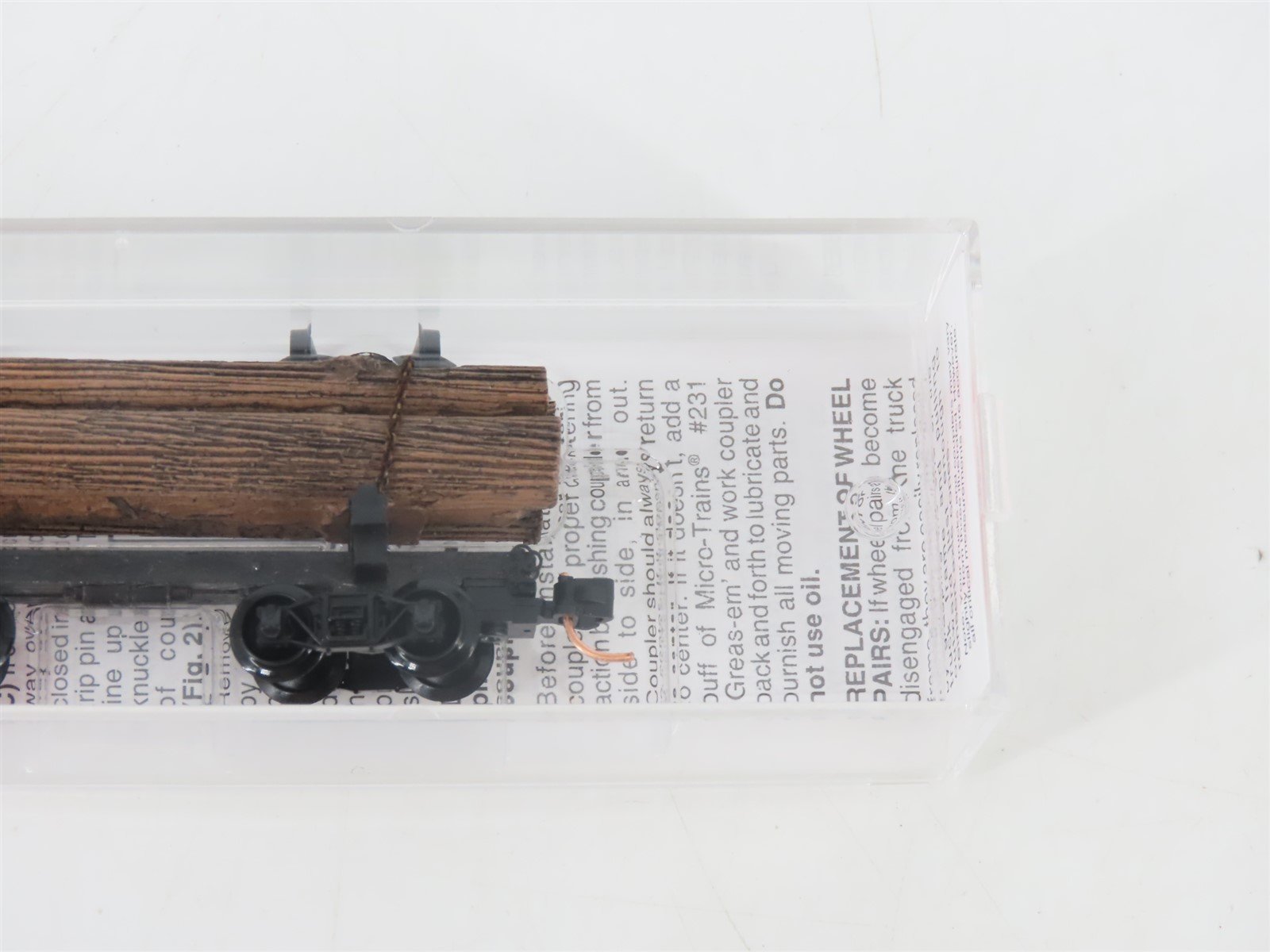 N Scale Micro-Trains MTL 113510 30' Skeleton Log Car w/ Log Load