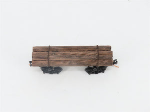 N Scale Micro-Trains MTL 113510 30' Skeleton Log Car w/ Log Load