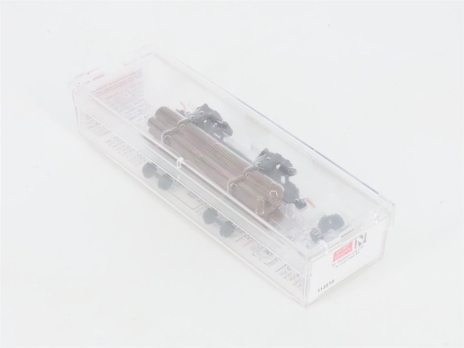 N Scale Micro-Trains MTL 113510 30' Skeleton Log Car w/ Log Load