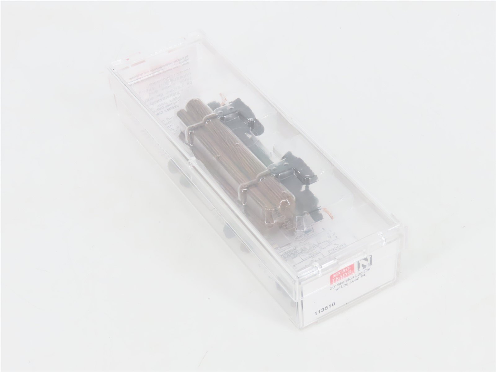 N Scale Micro-Trains MTL 113510 30' Skeleton Log Car w/ Log Load