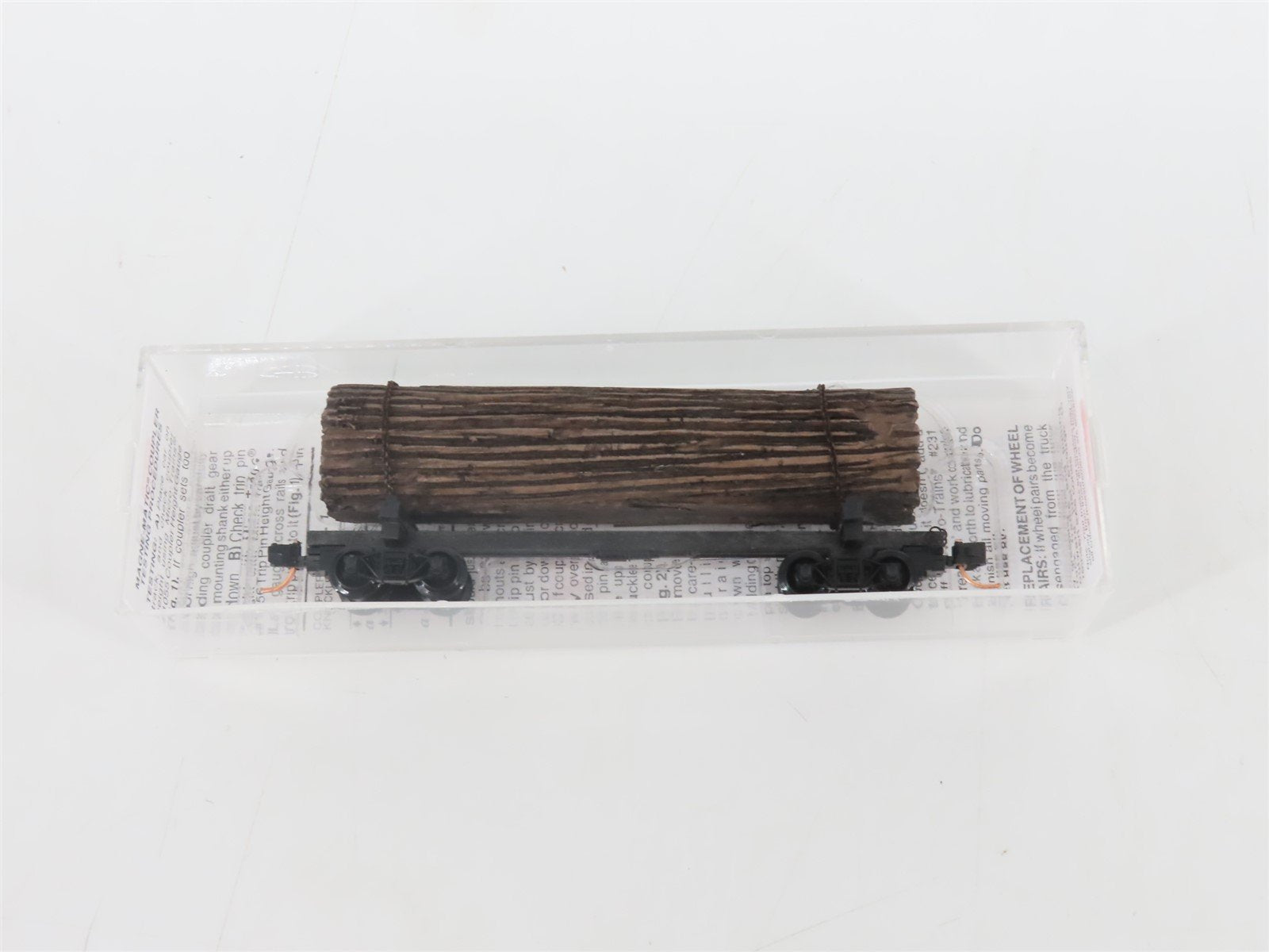 N Scale Micro-Trains MTL 113030 40' Skeleton Log Car w/ Log Load