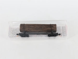 N Scale Micro-Trains MTL 113030 40' Skeleton Log Car w/ Log Load