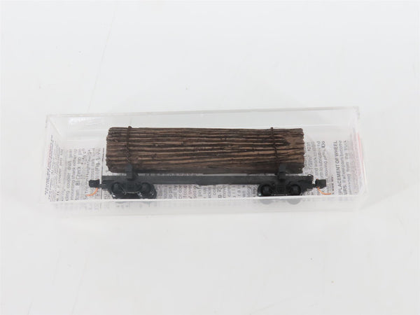 Model Log Train N Scale Micro-Trains MTL 113030 40' Skeleton Log Car w/ Log Load ...