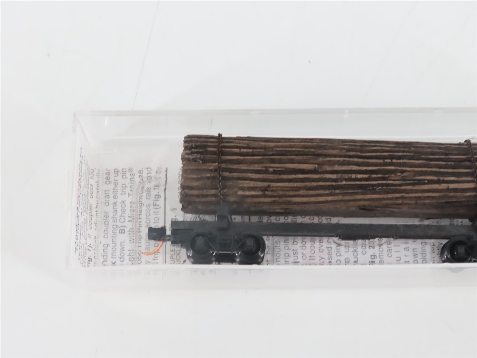 N Scale Micro-Trains MTL 113030 40' Skeleton Log Car w/ Log Load