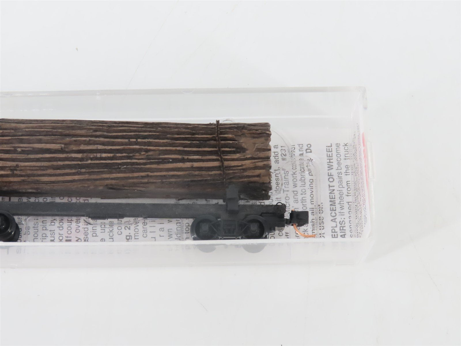 N Scale Micro-Trains MTL 113030 40' Skeleton Log Car w/ Log Load