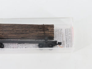 N Scale Micro-Trains MTL 113030 40' Skeleton Log Car w/ Log Load