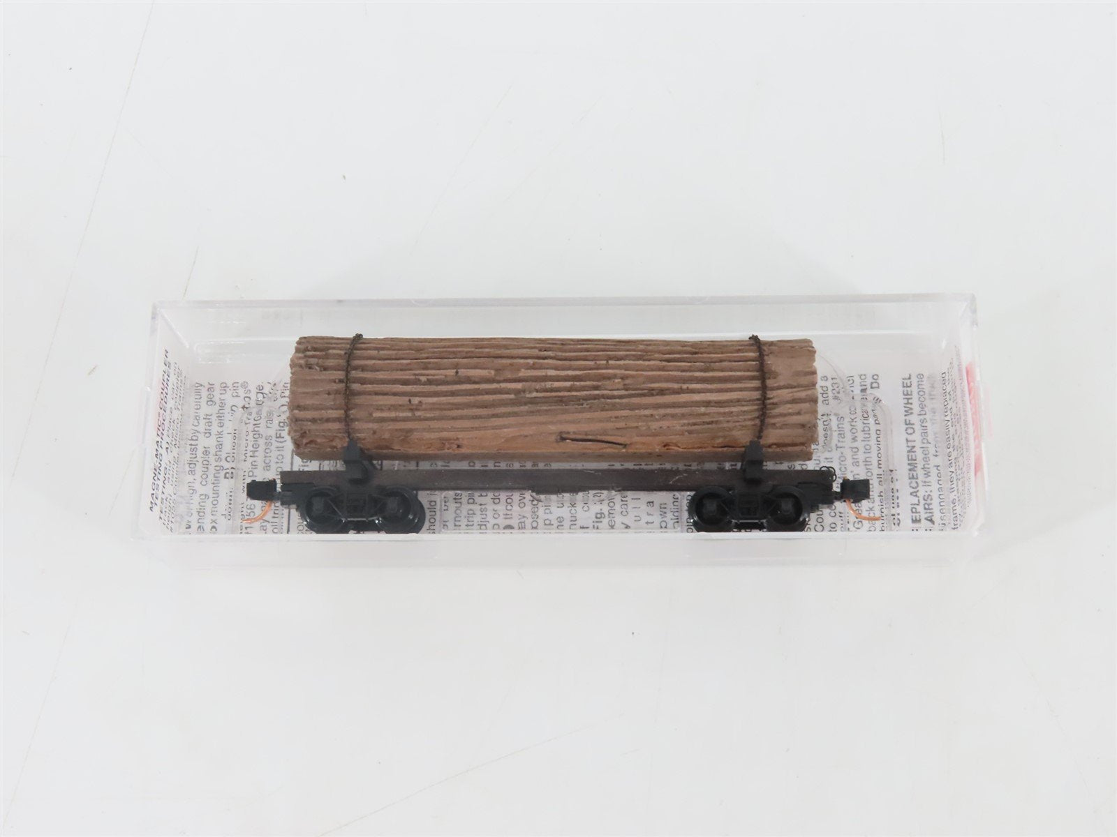 N Scale Micro-Trains MTL 113030 40' Skeleton Log Car w/ Log Load