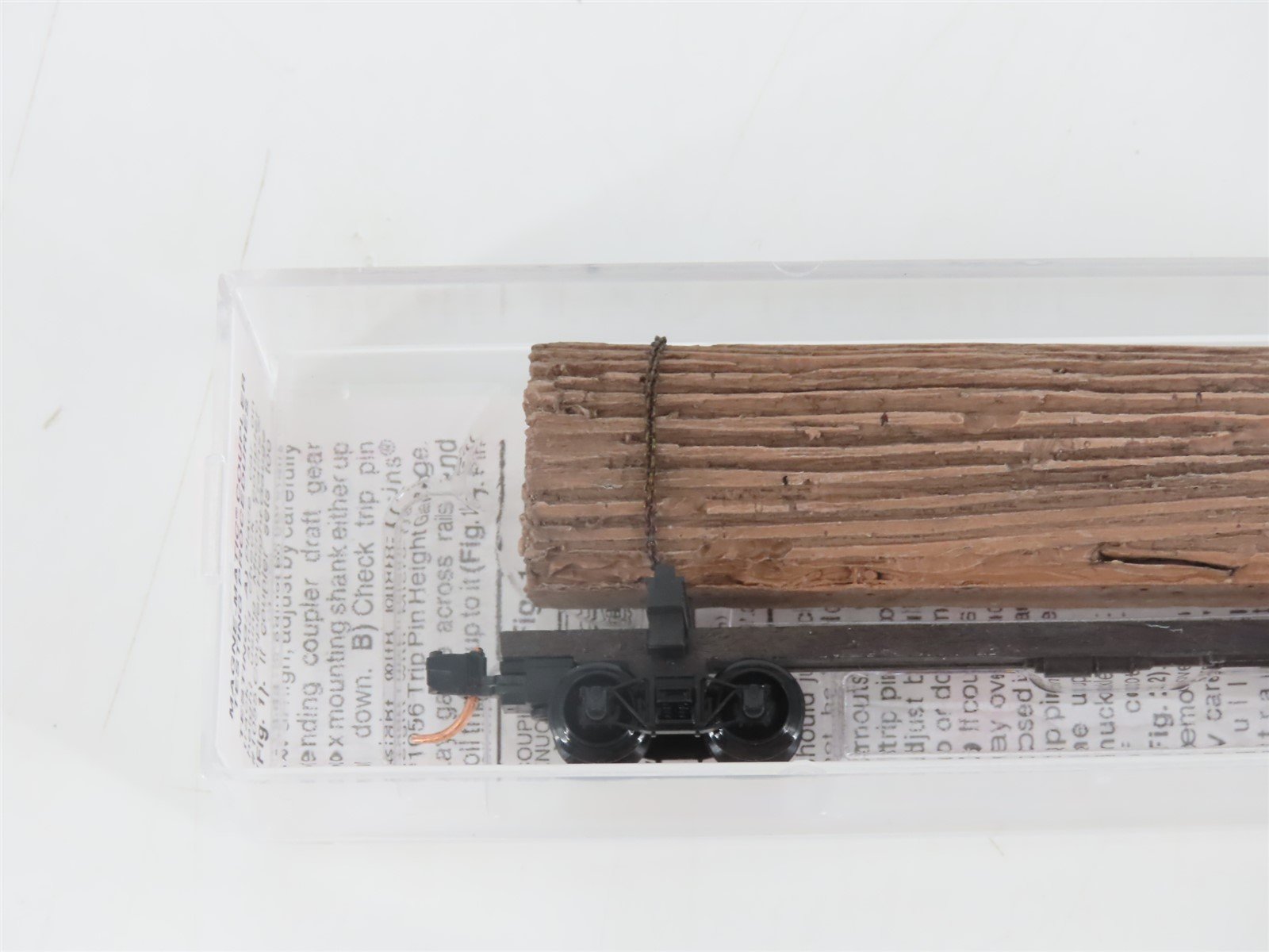 N Scale Micro-Trains MTL 113030 40' Skeleton Log Car w/ Log Load