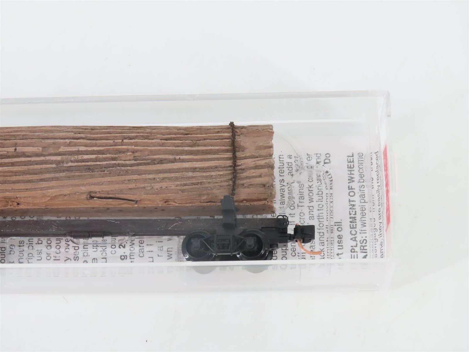 N Scale Micro-Trains MTL 113030 40' Skeleton Log Car w/ Log Load