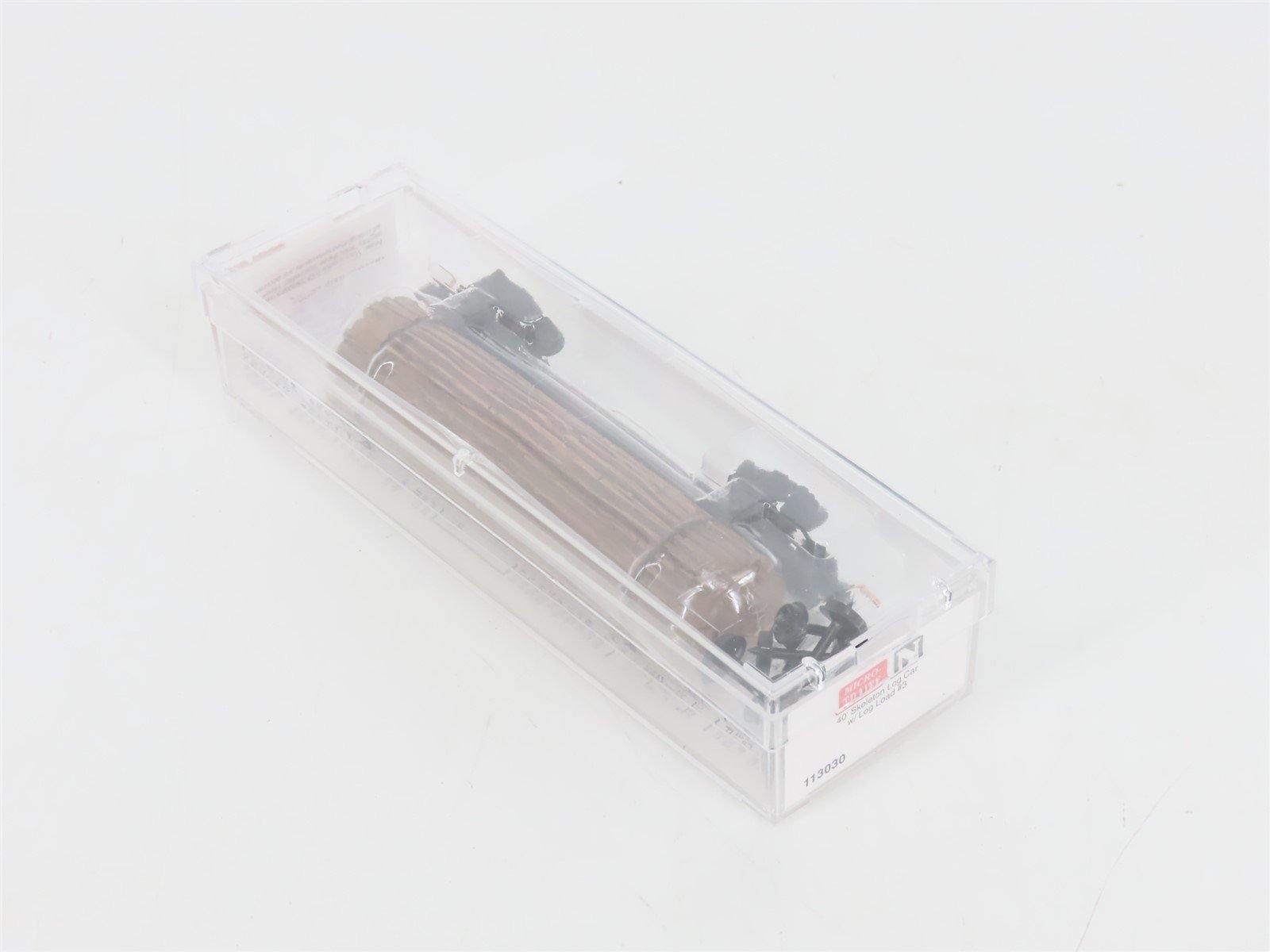 N Scale Micro-Trains MTL 113030 40' Skeleton Log Car w/ Log Load