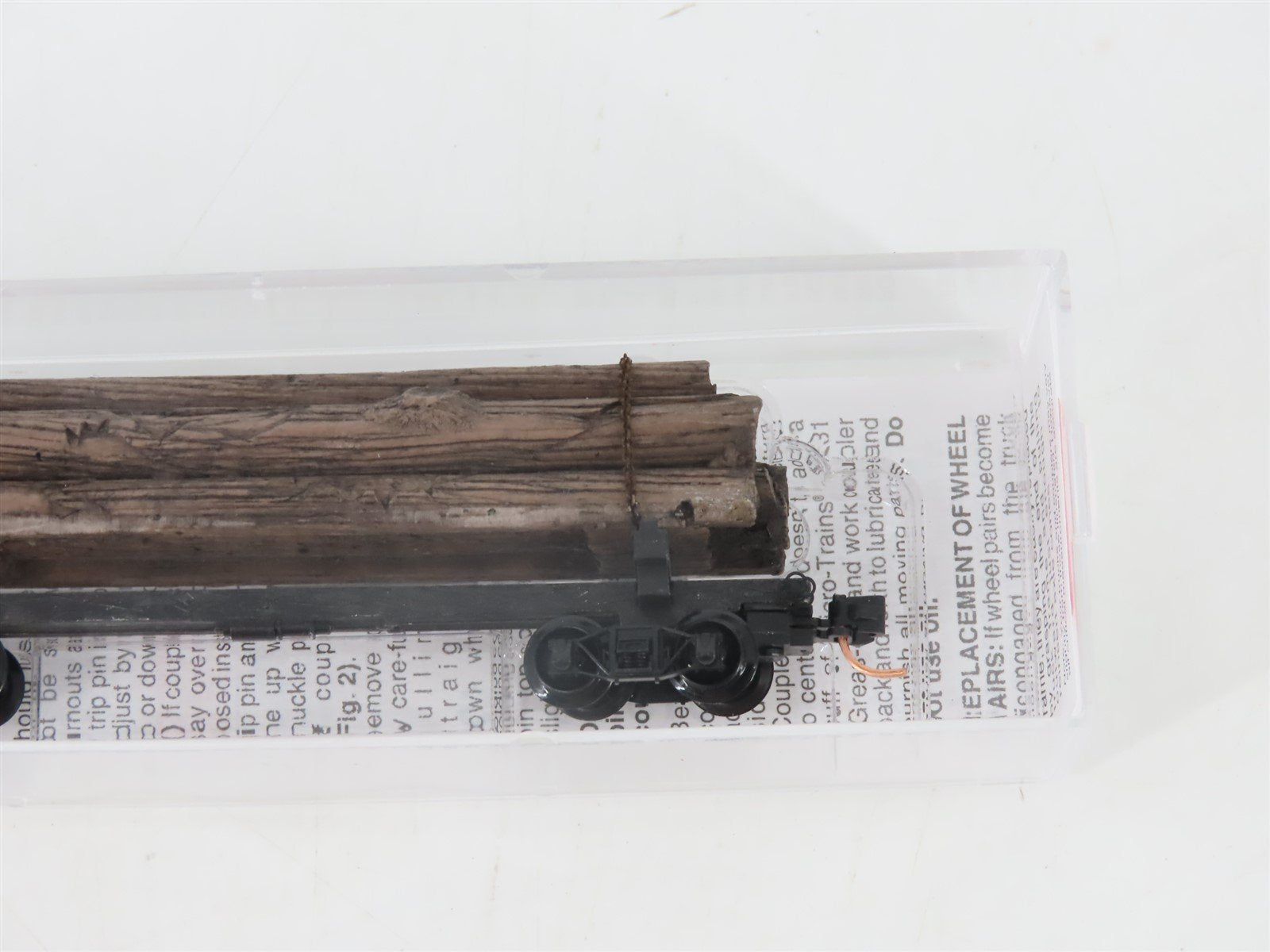 N Scale Micro-Trains MTL 113040 40' Skeleton Log Car w/ Log Load