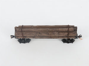 N Scale Micro-Trains MTL 113040 40' Skeleton Log Car w/ Log Load