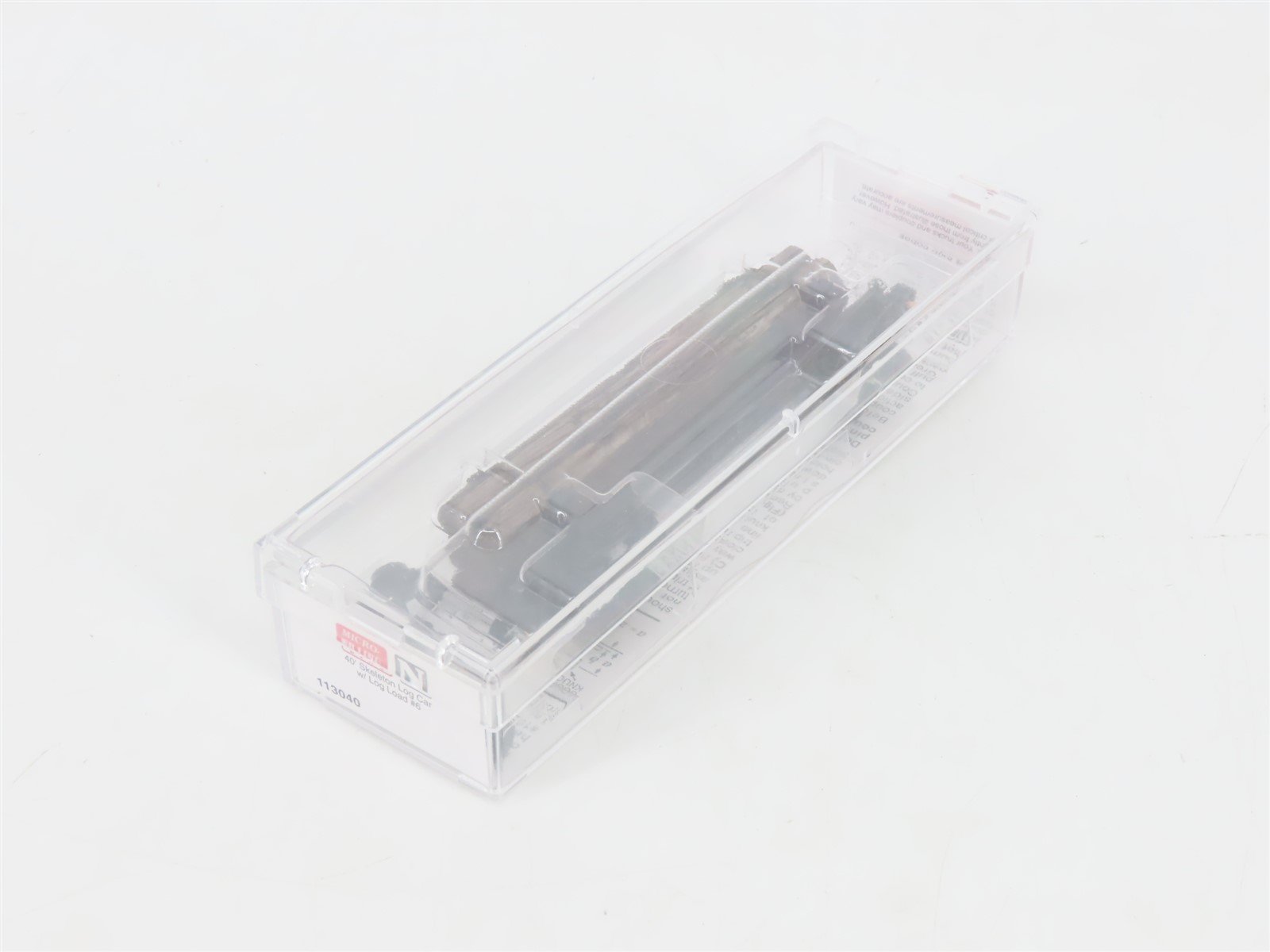 N Scale Micro-Trains MTL 113040 40' Skeleton Log Car w/ Log Load