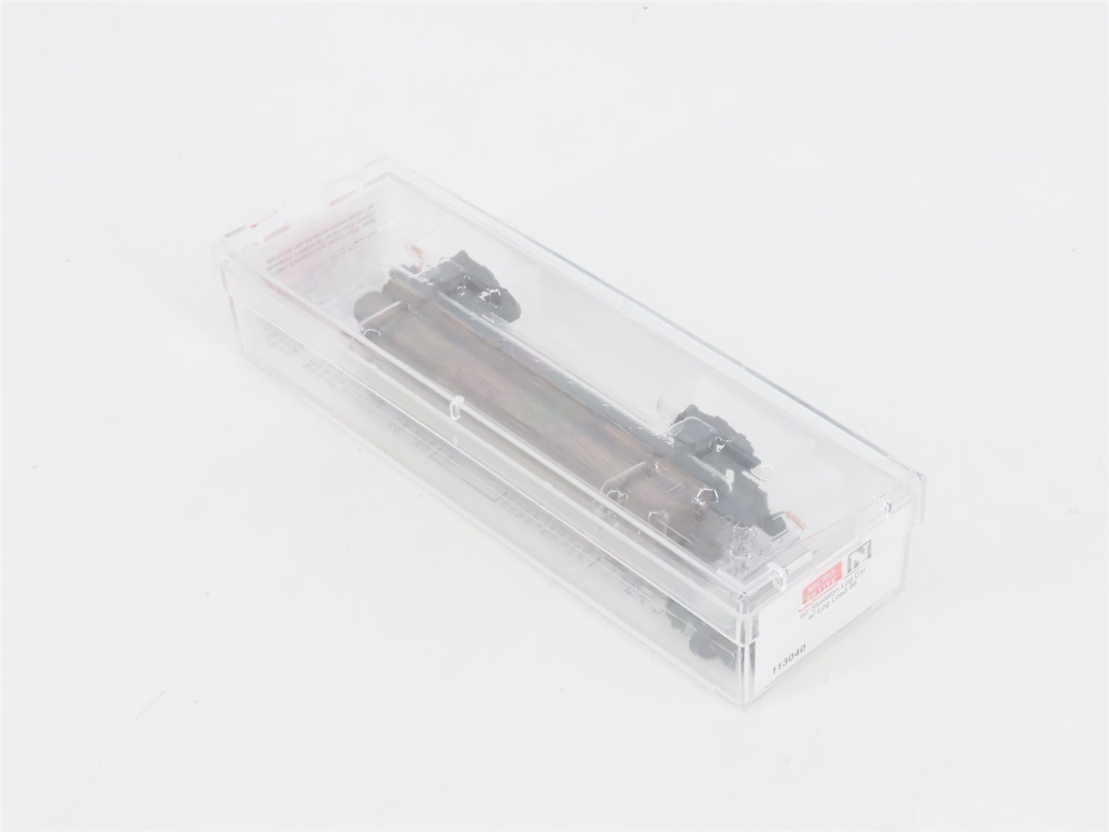 N Scale Micro-Trains MTL 113040 40' Skeleton Log Car w/ Log Load