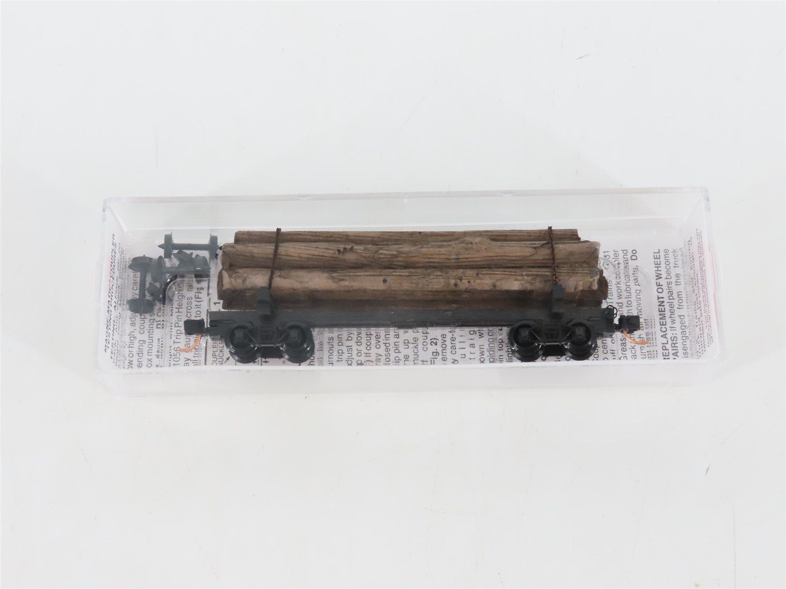 N Scale Micro-Trains MTL 113040 40' Skeleton Log Car w/ Log Load