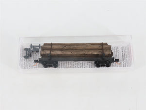 N Scale Micro-Trains MTL 113040 40' Skeleton Log Car w/ Log Load