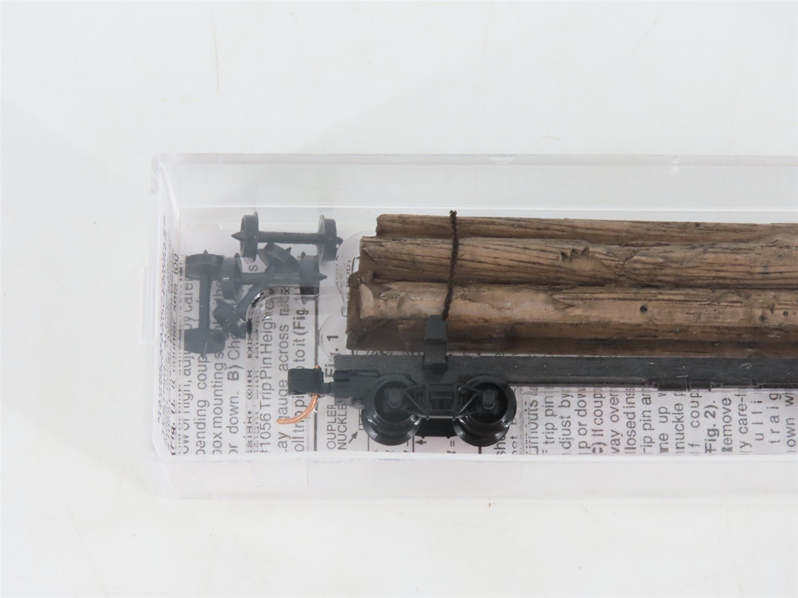 N Scale Micro-Trains MTL 113040 40' Skeleton Log Car w/ Log Load