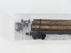 N Scale Micro-Trains MTL 113040 40' Skeleton Log Car w/ Log Load