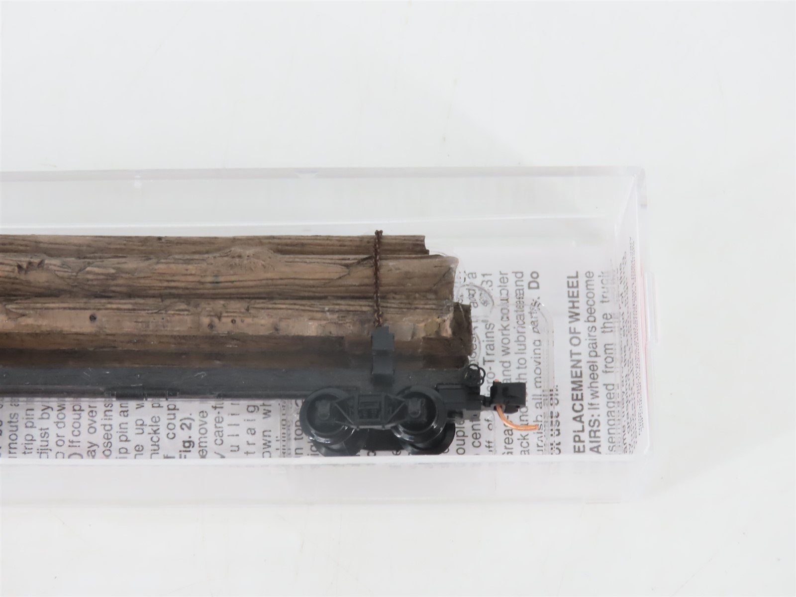 N Scale Micro-Trains MTL 113040 40' Skeleton Log Car w/ Log Load