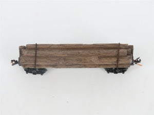 N Scale Micro-Trains MTL 113040 40' Skeleton Log Car w/ Log Load