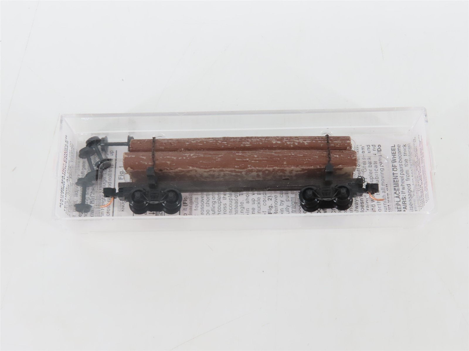 N Scale Micro-Trains MTL 113010 40' Skeleton Log Car w/ Log Load