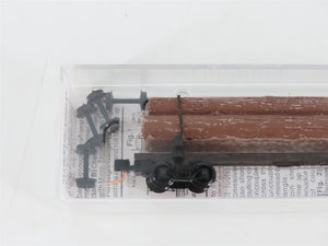 N Scale Micro-Trains MTL 113010 40' Skeleton Log Car w/ Log Load