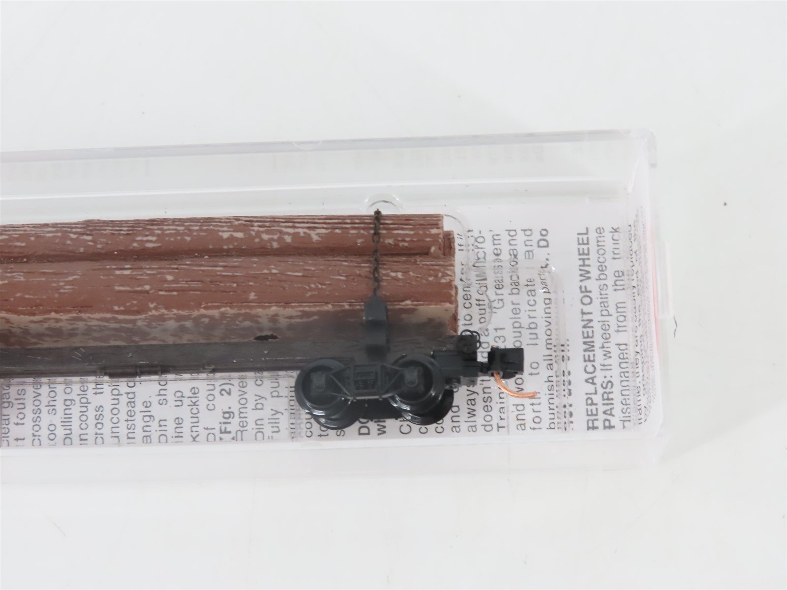 N Scale Micro-Trains MTL 113010 40' Skeleton Log Car w/ Log Load
