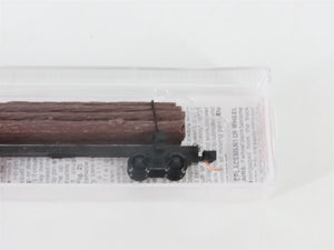 N Scale Micro-Trains MTL 113020 40' Skeleton Log Car w/ Log Load